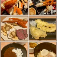 函館湯の川温泉 ホテル
海と灯
ディナービュッフェ|akopeko ◡̈⋆さん