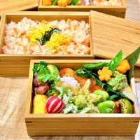 桜海老ごはんと鶏の照り焼き弁当