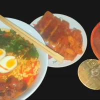 🇰🇷Kimchi instant noodles soup with toppings 🇰🇷