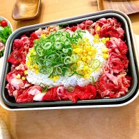 ホットプレートでガーリックペッパーライス✨️|mayuさん