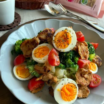 Snapdishの人気料理写真:大豆のお肉deポテトサラダ