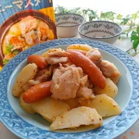 鶏ももポテトのハニーマスタード