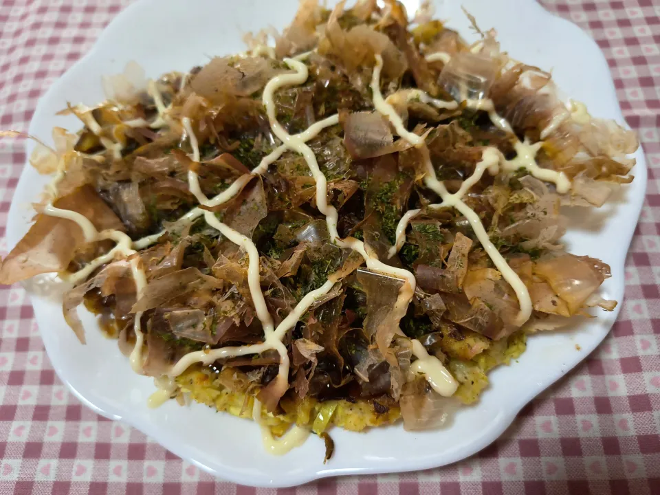 単身赴任のっちさんの料理 お好み焼き|みよぱさん