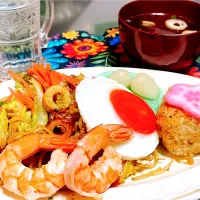 #ワンプレート焼きそばセット|Reikoさん