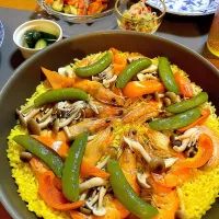 パエリアで晩御飯|Mikaさん