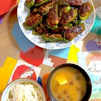 ピーマンの肉詰め|ぬちょさん