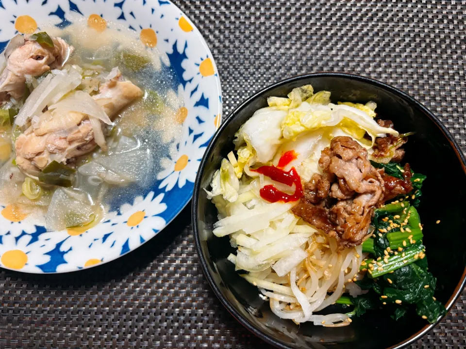 cocoaさんの料理 手羽で参鶏湯風とビピンパ|cocoaさん