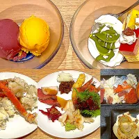 函館湯の川温泉 
ホテル海と灯2泊目
ディナービュッフェ|akopeko ◡̈⋆さん