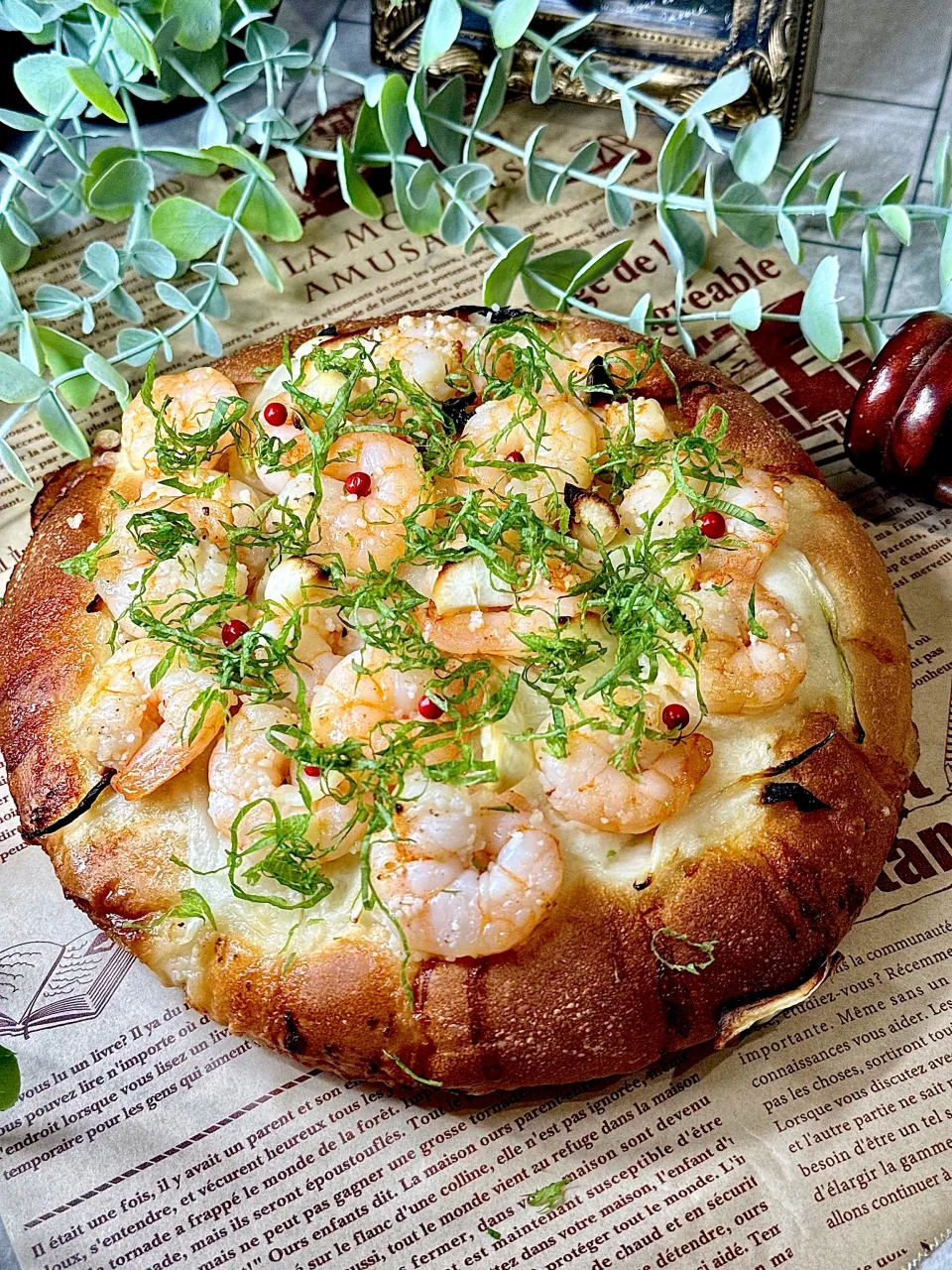 ガーリックシュリンプフォカッチャ🦐|鬼百合さん