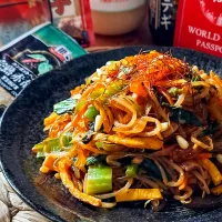 🇰🇷もっちりタンミョンでチャプチェ🇰🇷|にゃんぺこさん