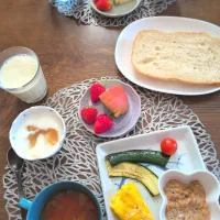 朝ごはん🌄！|まめころさん