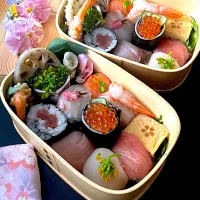 ふたりのお弁当 ~キューブ手毬寿司|とんちんさん