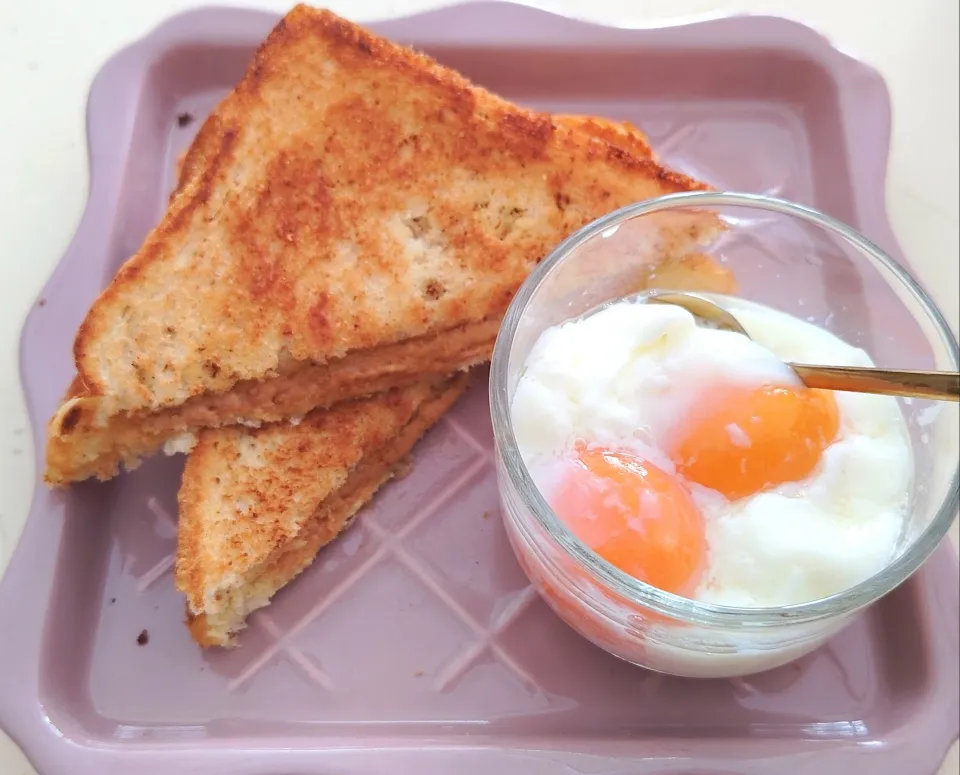 Good morning breakfast ☕🌞🍳🍞|🍒lynnlicious🍒さん