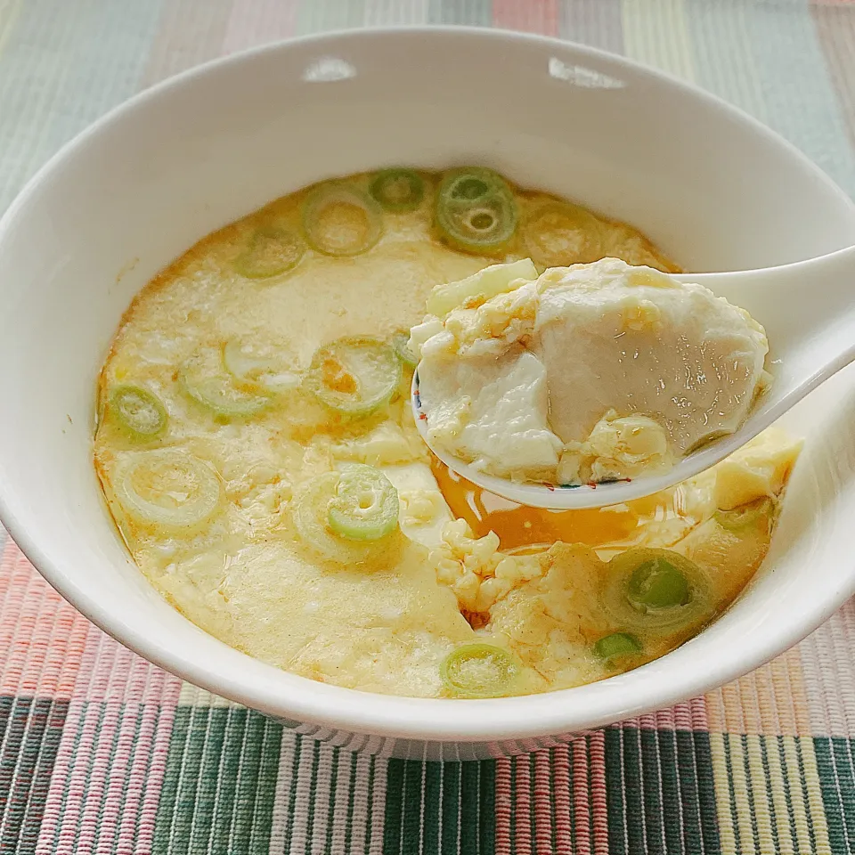 レンジで簡単 どんぶり豆腐茶碗蒸し|アスママさん
