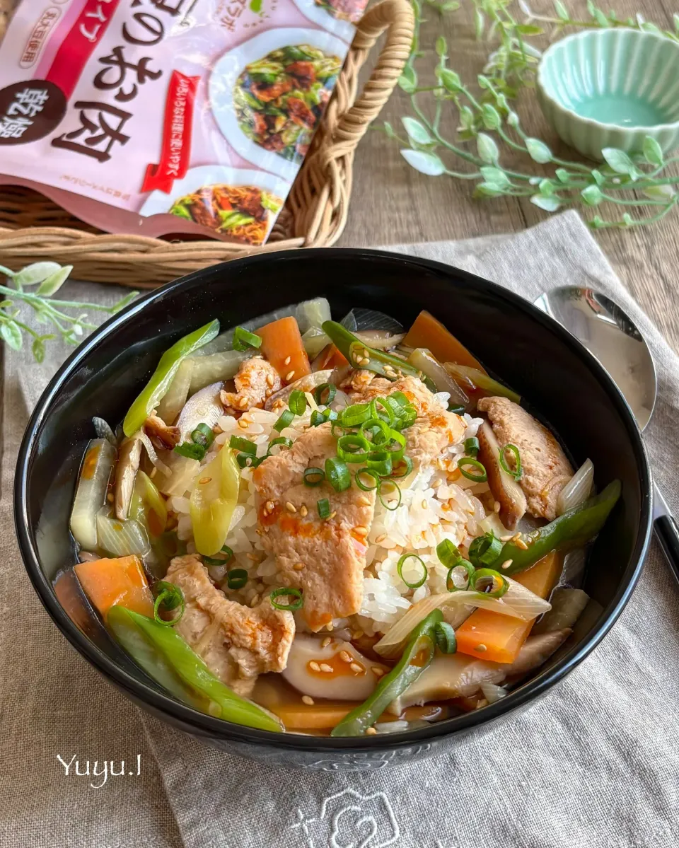 大豆のお肉でカルビクッパ風|ゆーこどんさん