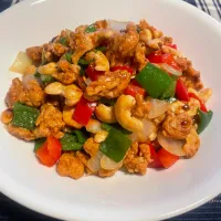 大豆のお肉でカシューナッツ炒め