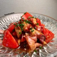 タコとトマトのにんにく醤油マリネ🐙♡|🇯🇵ともこちゃん。さん