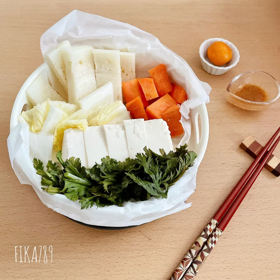 野菜も食べよう　蒸し豆腐|FIKA789さん