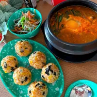 スンドゥブ&チュモッパ&3色ナムル✨