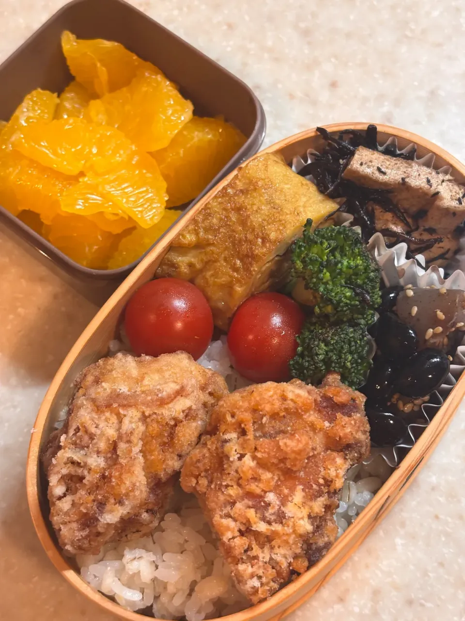 娘お弁当（唐揚げ）|takezooさん