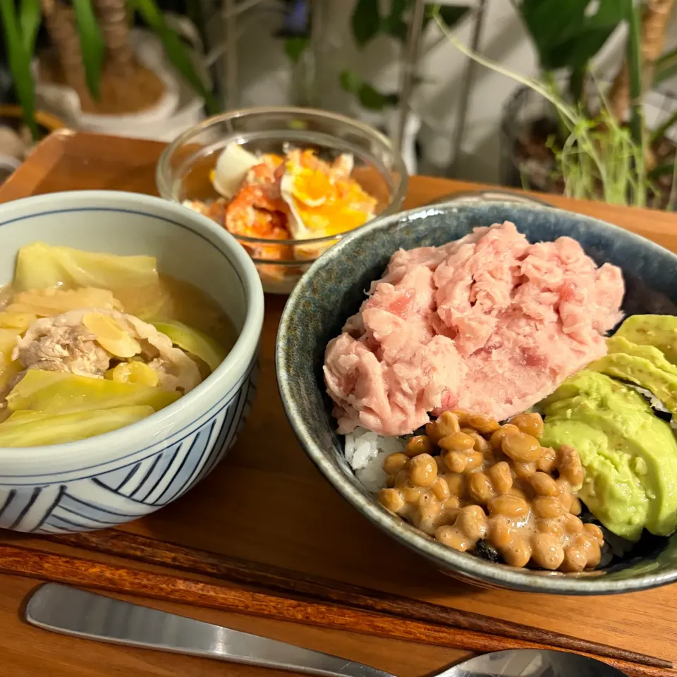 アボ納豆ネギトロ丼|kysbooさん