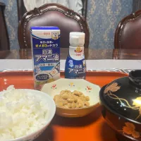 納豆にアマニ油を小さじ1|adriablueさん