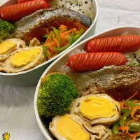 息子とお揃い弁当| ちゃんすけさん