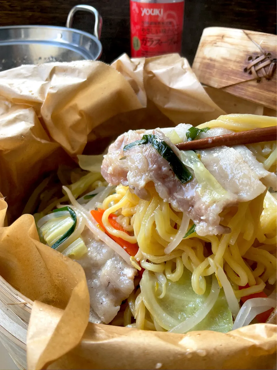蒸籠で蒸しラーメン♨️|9421beruさん