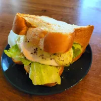 業スーの天然酵母食パンでハンバーガー|いりごまさん