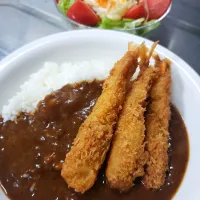 今夜は海老フライカレー🍛|hidetoさん