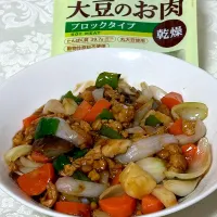 大豆のお肉で酢豚|フルールアートサロンさん