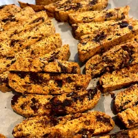 アーモンド、チョコ、デーツが入った蕎麦粉ビスコッティ|pranzoさん