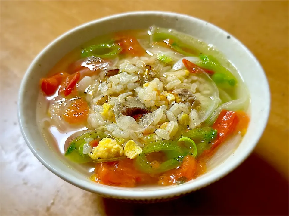 炒飯のトマトスープ茶漬け|deekay71さん