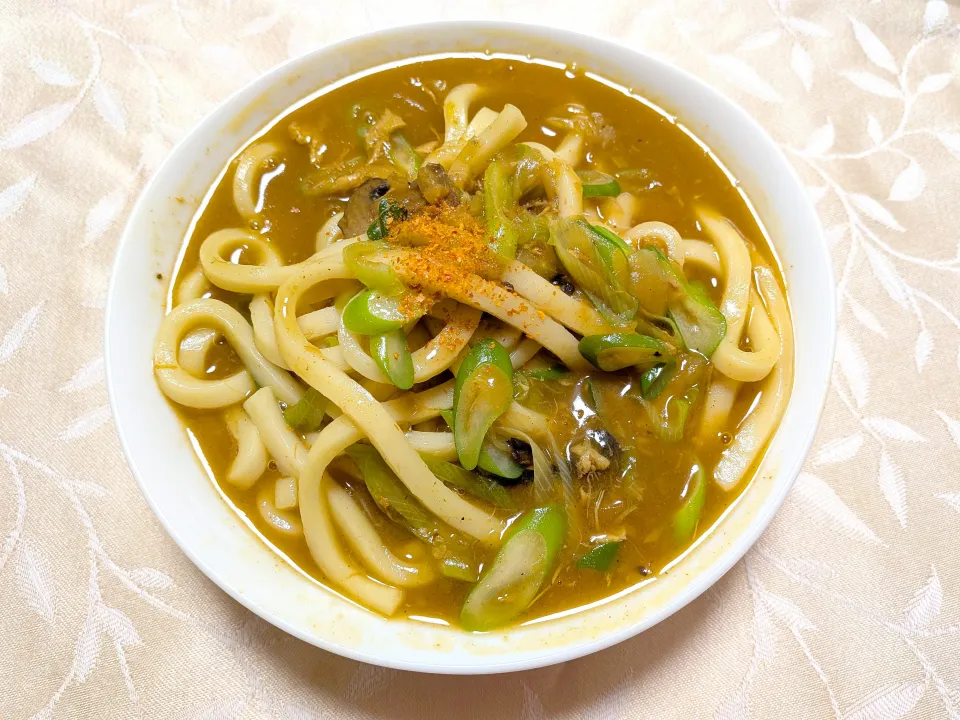 3/19の夕食　カレーうどん|卯月さん