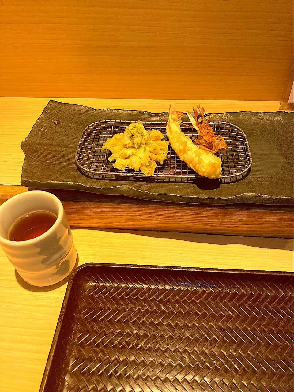 春分の日の昼ご飯＠「天喜代  藤沢店」さん　車海老とふきのとう|はやとさん