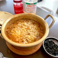 友だちの自家製キムチでキムチチゲ🍲|由美さん