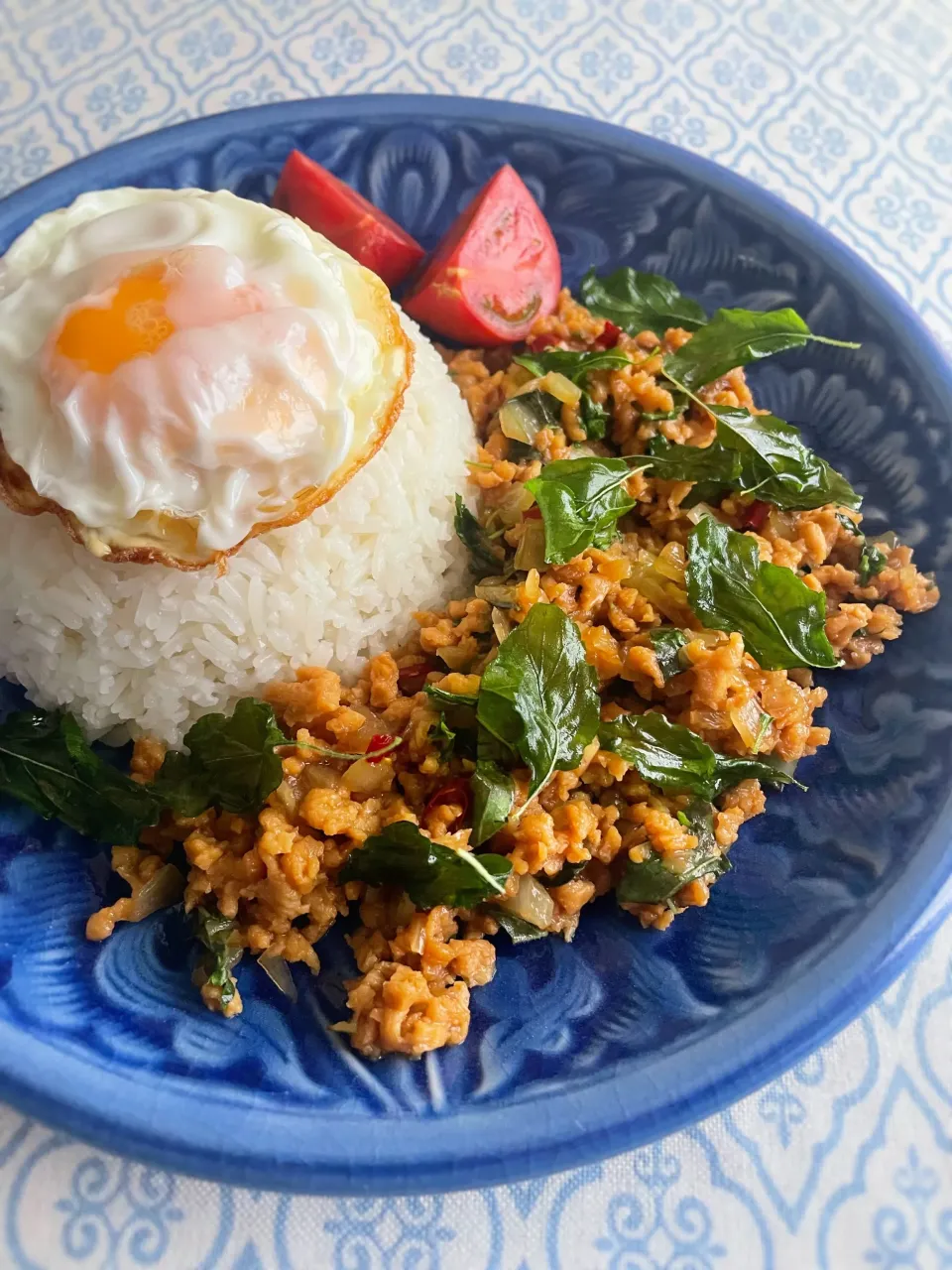 大豆のお肉でガパオライス🇹🇭|アッチさん
