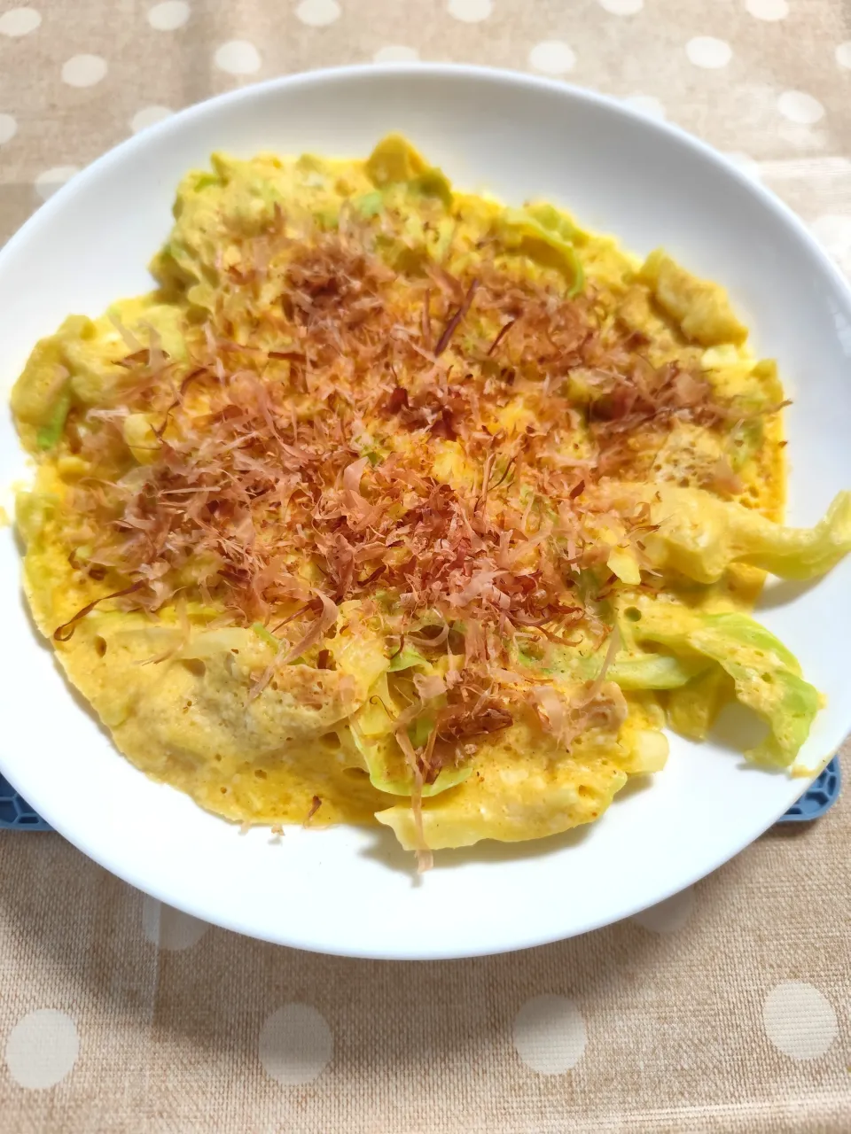 レンジで大豆のお肉スライスお好み焼き風|m.rafuさん