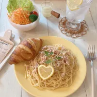 ハートのレモンパスタ🍋|party martyさん