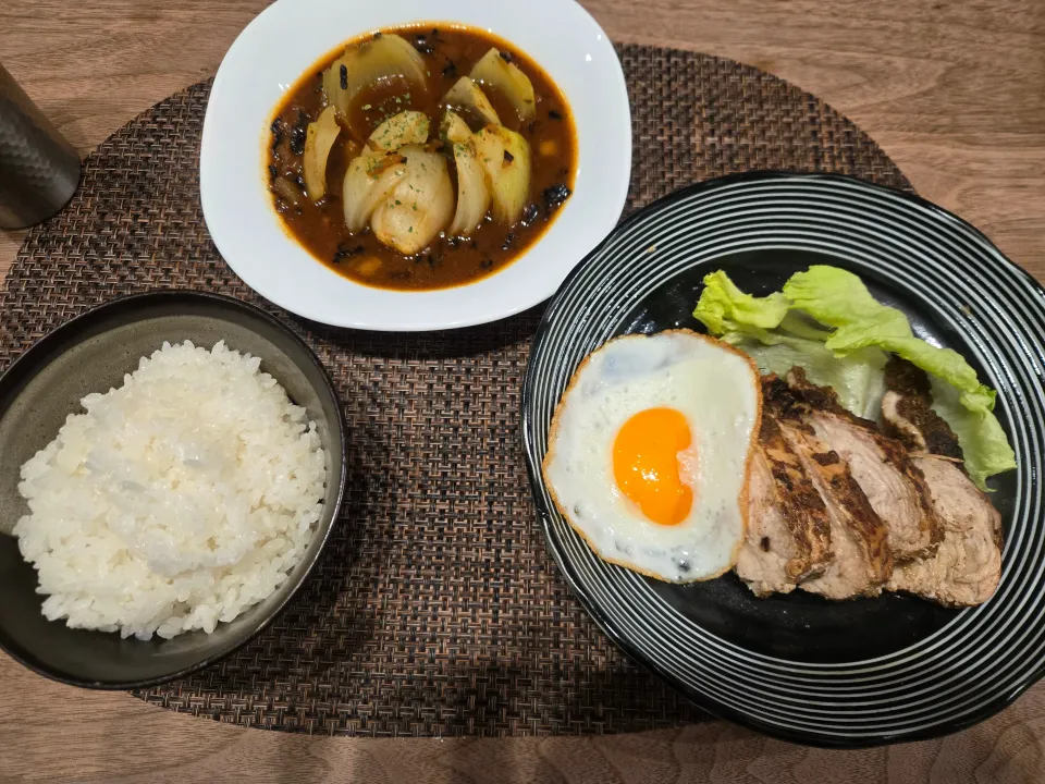 ジャークチキンと玉ねぎたっぷりスープカレー|ゆうすけさん