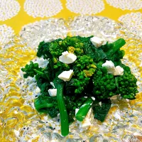 菜の花とクリームチーズのお浸し| プーティさん