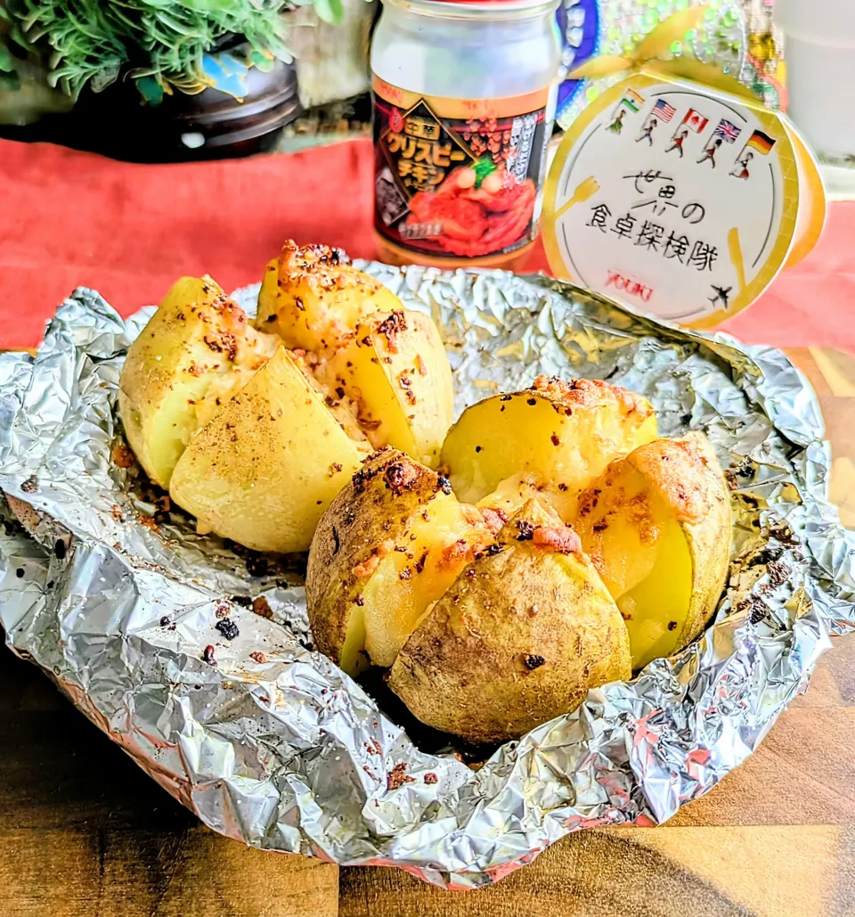 🌏『世界の食卓探検の旅〜』
【チリチーズベイクドポテト】|ayaさん