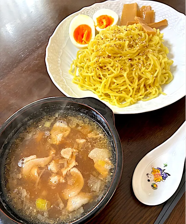 豚とネギの濃厚つけ麺|単身赴任のっちさん
