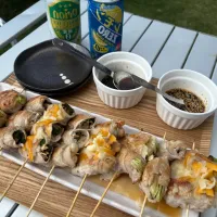 しゃぶしゃぶ豚肉を使用して串刺し| パンプキン7さん