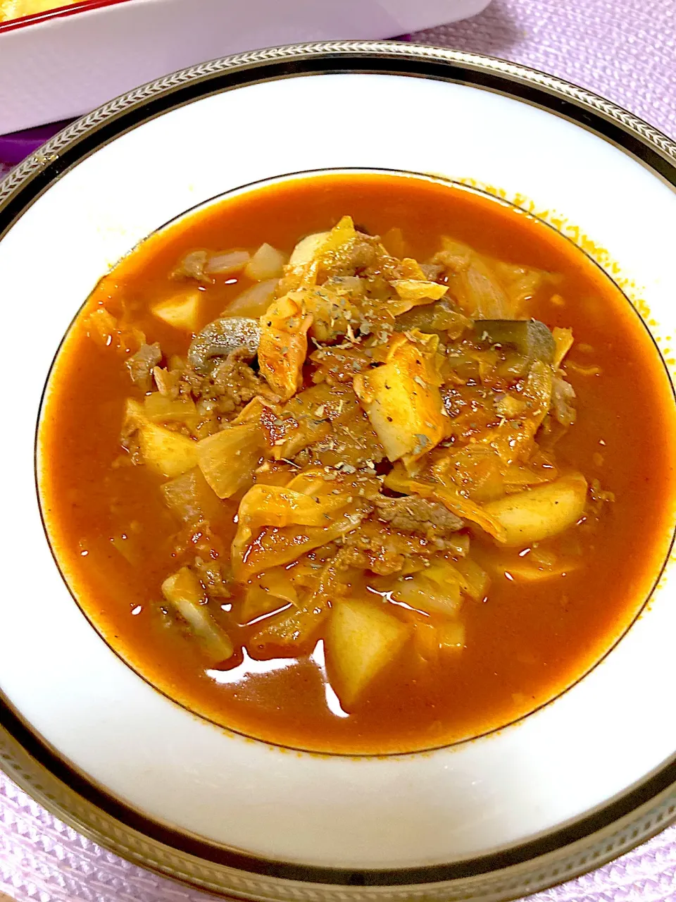 ビーフでミネストローネスープ🍅🥄|keitanさん