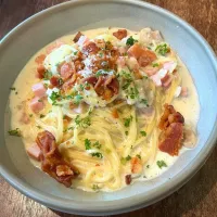Spaghetti Carbonara & Crispy Chicken Nuggets 🍝🤤| An'leeさん
