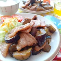 豚バラなすのバルサミコ炒め