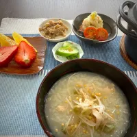 3/23 作り置き活用中華粥＆塩ラーメン|あーるさん