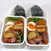 今日は中学生もお弁当！おにぎりばもう一個ずつ☺︎|さにー☆ミさん