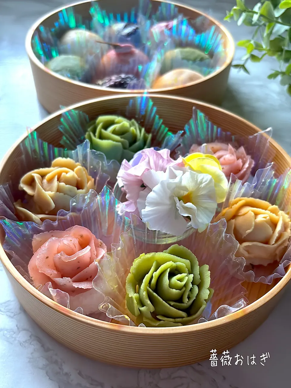 お彼岸のおはぎ(ぼた餅)薔薇おはぎ|とんちんさん